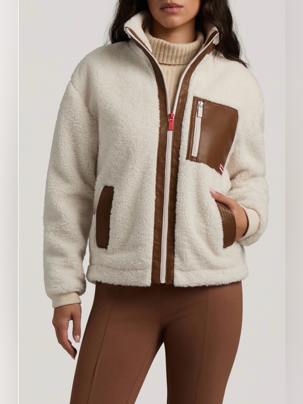 HUNTER Emma High Pile Fleece Jacket - Size: L - NWT!